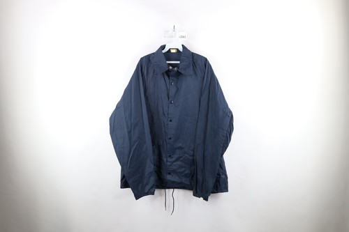 COACH Giacca a vento vintage anni 70 streetwear uomo XLT vuota allenatori blu USA