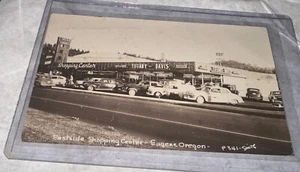 Eastside Shopping Center Eugene Oregon RPPC Real Photo Postcard! 1951! - Picture 1 of 2