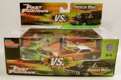 1995 '95 MITSUBISHI ECLIPSE VS 1971 PLYMOUTH CUDA ERTL THE FAST AND THE FURIOUS - Image 1 of 2