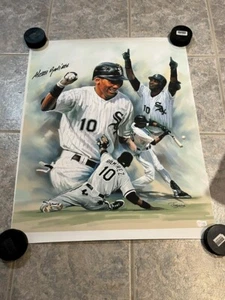Alexei Ramirez Signed Autographed 27x21 Canvas Print White Sox Beckett COA - Picture 1 of 4