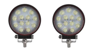 2x 12V Arbeitsscheinwerfer 39W Rund Arbeitslampe 13LEDs Scheinwerfer E9 Prüf. - Bild 1 von 4
