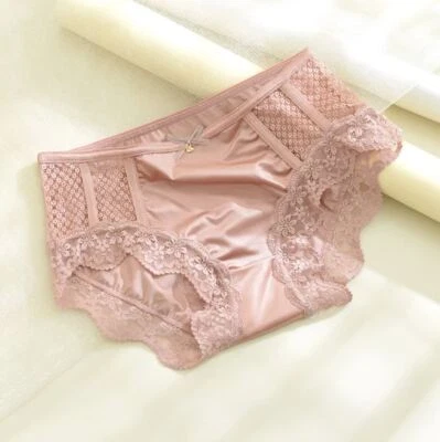 1/6 Pack Lot Womens Seamless Silky Satin Panties Briefs Underwear Lady Lingeries - Image 1 of 4