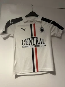 Boys 24/26 Age 7-8 Years Puma Falkirk Football Away 2016/17 Shirt Poly 128cm - Picture 1 of 3
