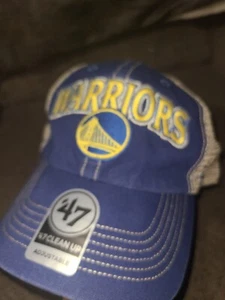 Golden State Warriors '47 Brand Clean Up Men’s Adjustable OSFA Hat Embroidered - Picture 1 of 6