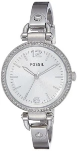Fossil Georgia Glitz Silver Dial Ladies Watch ES3225 MSRP $125 - Picture 1 of 3