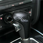 For Audi A4 B8 A5 A6 C6 Q5 Q7 Carbon Fiber Gear Shift Lever Knob Cap Cover Trim