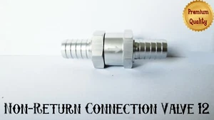LAND ROVER ENGINE ALUMINIUM NON-RETURN CHECK FUEL VALVE  FOR PETROL/DIESEL 12MM - Picture 1 of 4