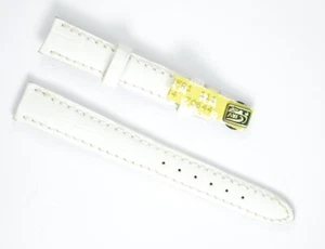 Patek Philippe Lederband Alligator weiß 14/12 für Dornschließe  - Picture 1 of 2