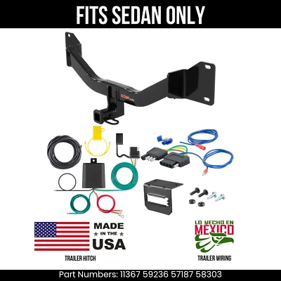 Enganche de remolque para BMW 328i 12-13 con cableado de 5 pines para sedán Curt 2K 1,25" kit de remolque Foto 1 de 4