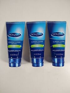 (3) Noxzema Travel Size Classic Clean Original Deep Cleansing Cream Wash 2 Fl Oz