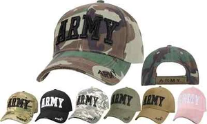 ARMY Tactical Cap Deluxe Embroidered Adjustable US Military Camo Ball Hat - Picture 1 of 45