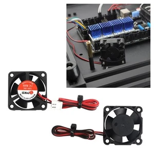 Lot de 2 Mini 12V DC Ventilateur Brushless 30x30x10mm pour Imprimante 3D, Compact - Photo 1/7