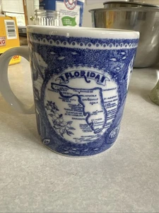 American Gift Collector Series Florida Map Blue Kaffeetasse - Bild 1 von 4