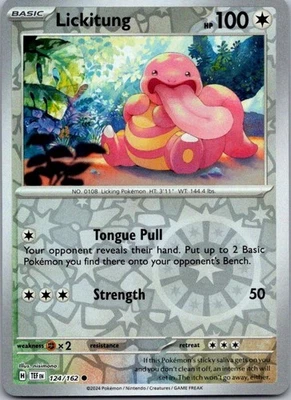 Lickitung - Reverse Holo Common SV05: Temporal Forces 124/162 Near Mint - Image 1 of 2