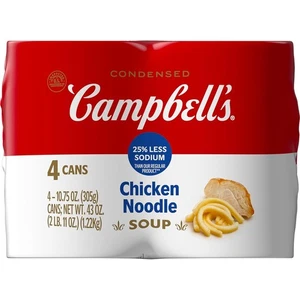 Sopa condensada de fideos de pollo Campbell’s, lata de 10,75 oz, 4 unidades - Imagen 1 de 7