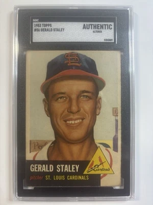 1953 Topps #56 Gerald Staley SGC AUTHENTIC - Image 1 of 2