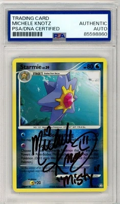 PSA Michele Knotz Signed Starmie 71/146 Legends Awakened Reverse Holo 2008 - Image 1 of 2