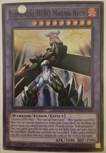 YuGiOh Elemental HERO Magma Neos Super Rare 1st Edition SHVA-EN034 - Picture 1 of 1