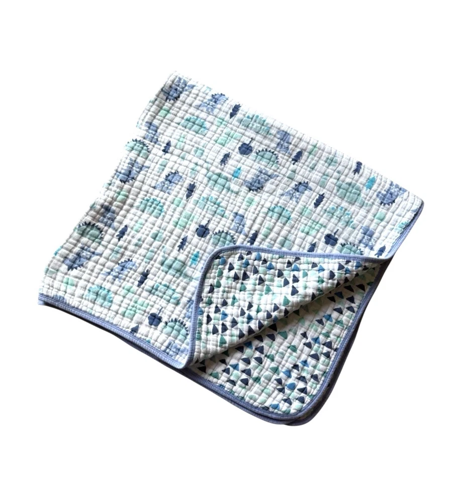 Manta de ensueño aden + anais Essentials dinosaurio muselina reversible 37x40 4 capas Foto 1 de 4