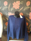  Stunning French Connection  Lace Knit Navy Jumper SIZE XL RRP £80 FREE UK PP