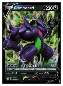 Pokemon Grimmsnarl V 114/189 Oscurità Incendio Ultra Raro - Foto 1 di 1