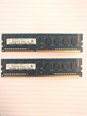 Hynix 4GB (2 x 2GB) DDR3 HMT325U6CFR8C RAM - Image 1 of 3