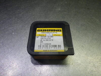 Guhring 9/16 英寸硬质合金钻头插入件 QTY1 4026-14.290 (LOC2032A) — 第 1/2 张图片