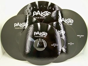 Paiste Color Sound 900 Black 5 Pc Heavy Cymbal Set/Model # 191HXTE/New - Picture 1 of 6