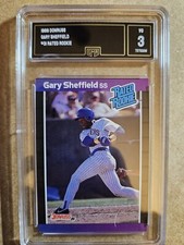 1989 Donruss Gary Sheffield #31 Rated Rookie GMA 3!!!