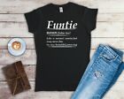 Funtie Definition Of Aunt Ladies Fitted T Shirt Sizes Small-2XL