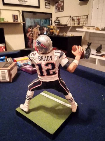 Tom Brady Series 22 McFarlane New England Patriots White Jersey Loose But Perfec Cover