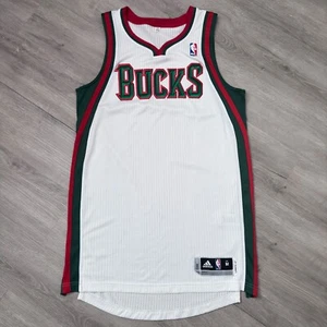 Authentic Milwaukee Bucks adidas Jersey Medium 40 Rev30 Pro Cut Team Game Blank - Picture 1 of 9