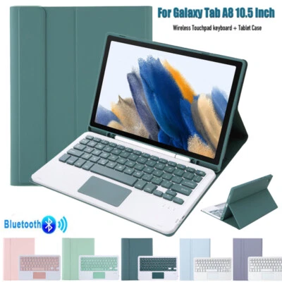 Touchpad Keyboard Cover Case For Samsung Galaxy Tab A8 10.5 2021 With Pen Holder - Image 1 of 4