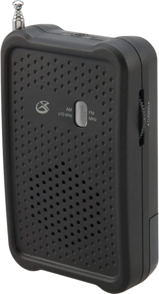 NEW GPX R055B Portable AM/FM Radio Built-in Speaker Earbuds Included - Image 1 of 1