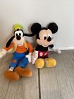9" Disney Mickey Mouse and Goofy Stuffed Plush lot of 2: Mickey and Goofy
