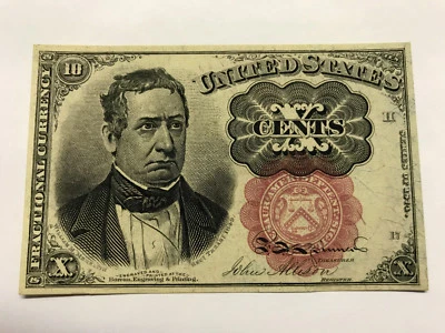 1874 10 Cents Fractional Currency Banknote CU #14361 - Image 1 of 2
