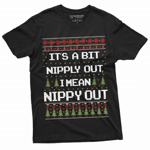 Para hombres Navidad Divertida Camiseta Fea Suéter Fiesta Camisa Nippy Out Película Clásica T - Imagen 1 de 9