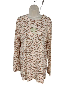 BNWT WOMENS RIVER ISLAND ACTIVE LEOPARD PRINT TOP T-SHIRT SIZE MEDIUM M RRP £26 - Picture 1 of 5