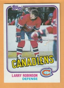 Larry Robinson Montreal Canadiens 1981-82 Topps #31 HOF 12T - Picture 1 of 2