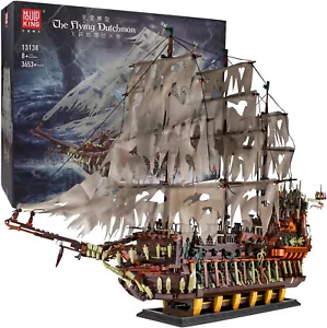 Pirate Ship Building Brick Flying Dutchman Boat Ship Model Kit Block Toy Set NEW - Picture 1 of 10