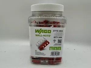 WAGO 2773-404 Compact Pushwire Connector - 4 Conductor - 200 Pack - Picture 1 of 2