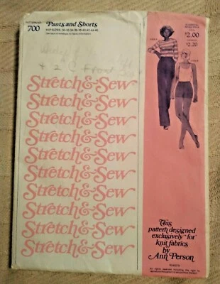 Vintage STRETCH & SEW UNCUT Pattern #700 Pants & Shorts Sewing Craft Project (H) - Image 1 of 3