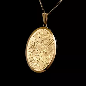 Georg Jensen 9ct Gold Double Photo Locket - 1972 - 7.6grams - Picture 1 of 5