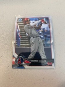 Jeremiah Jackson 2018 1st Bowman Draft Chrome #BDC-51 Los Angeles Angels
