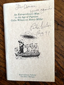 Colin Wilson An Extrordinary Man in the Age of Pigmies RARE SIGNED/INSCRIBED - Picture 1 of 4