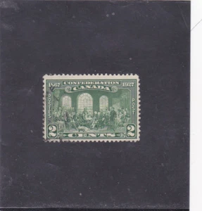 CANADA 60th ANNIVERSARY OF CONFEDERATION 2 C.  SC # 142 - Picture 1 of 1