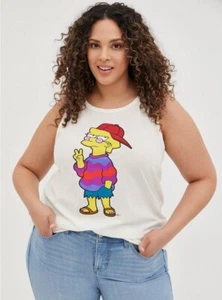 Torrid Lisa Simpson Tank Top Cartoons NWT New 1X - Picture 1 of 6