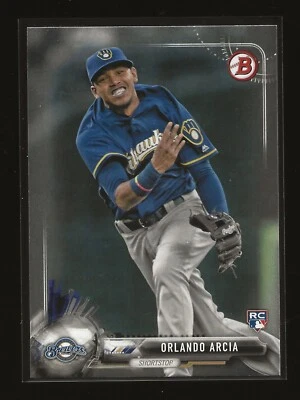 Bowman Orlando Arcia Milwaukee Brewers RC 2017 (#41) Foto 1 de 2