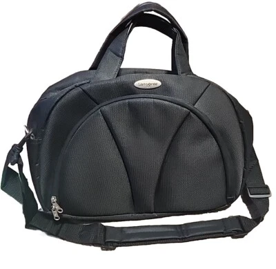 Bolso de mano personal Samsonite para pasar la noche/vinilo negro 11"x15" Foto 1 de 4