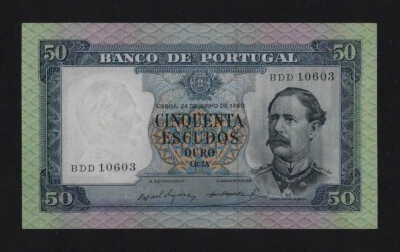 PORTUGAL 50 ESCUDOS 1960 P-164 UNC - Image 1 of 2